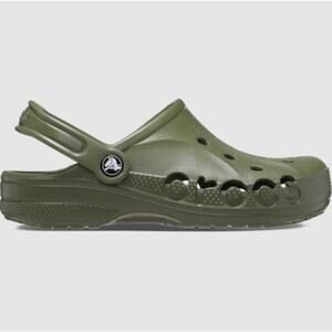 Crocs Unisex Army Green Baya Clog Size 9